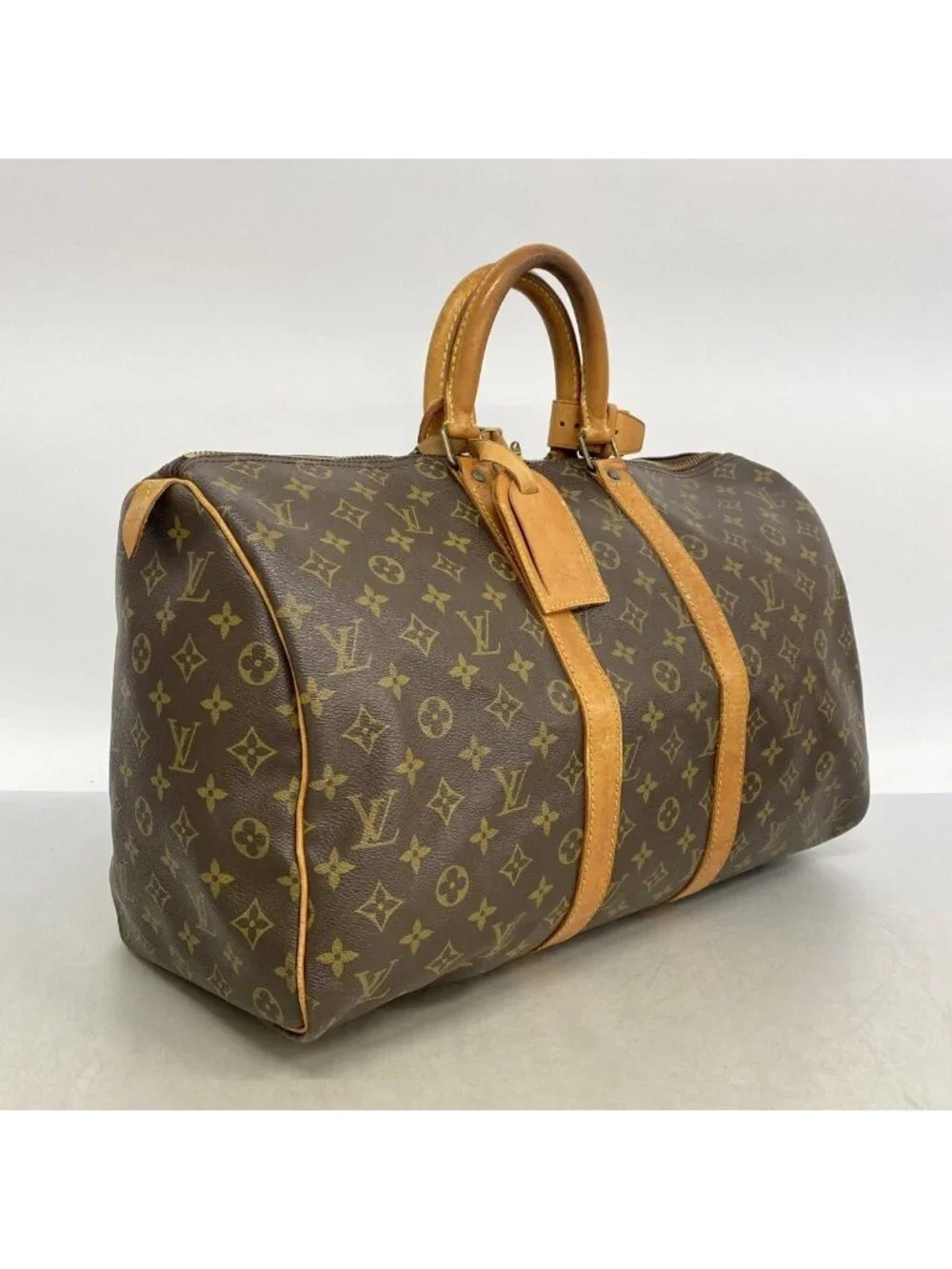 Louis Vuitton Boston Bag Monogram Keepall 45 Brown